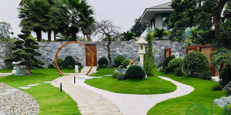 Mẫu thiết kế sân vườn kiểu Nhật đẹp hút hồn